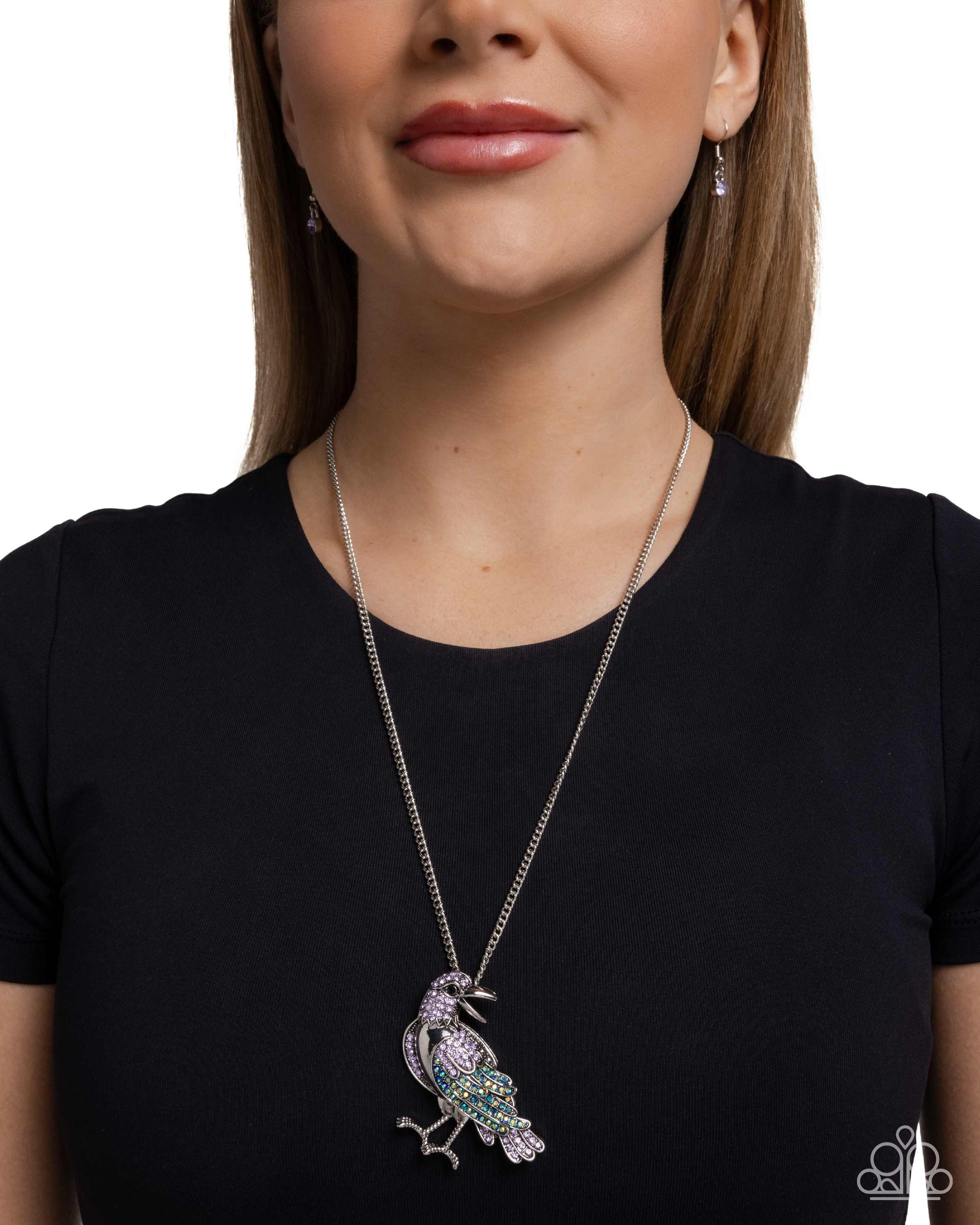 Radiant Raven - purple - Paparazzi necklace