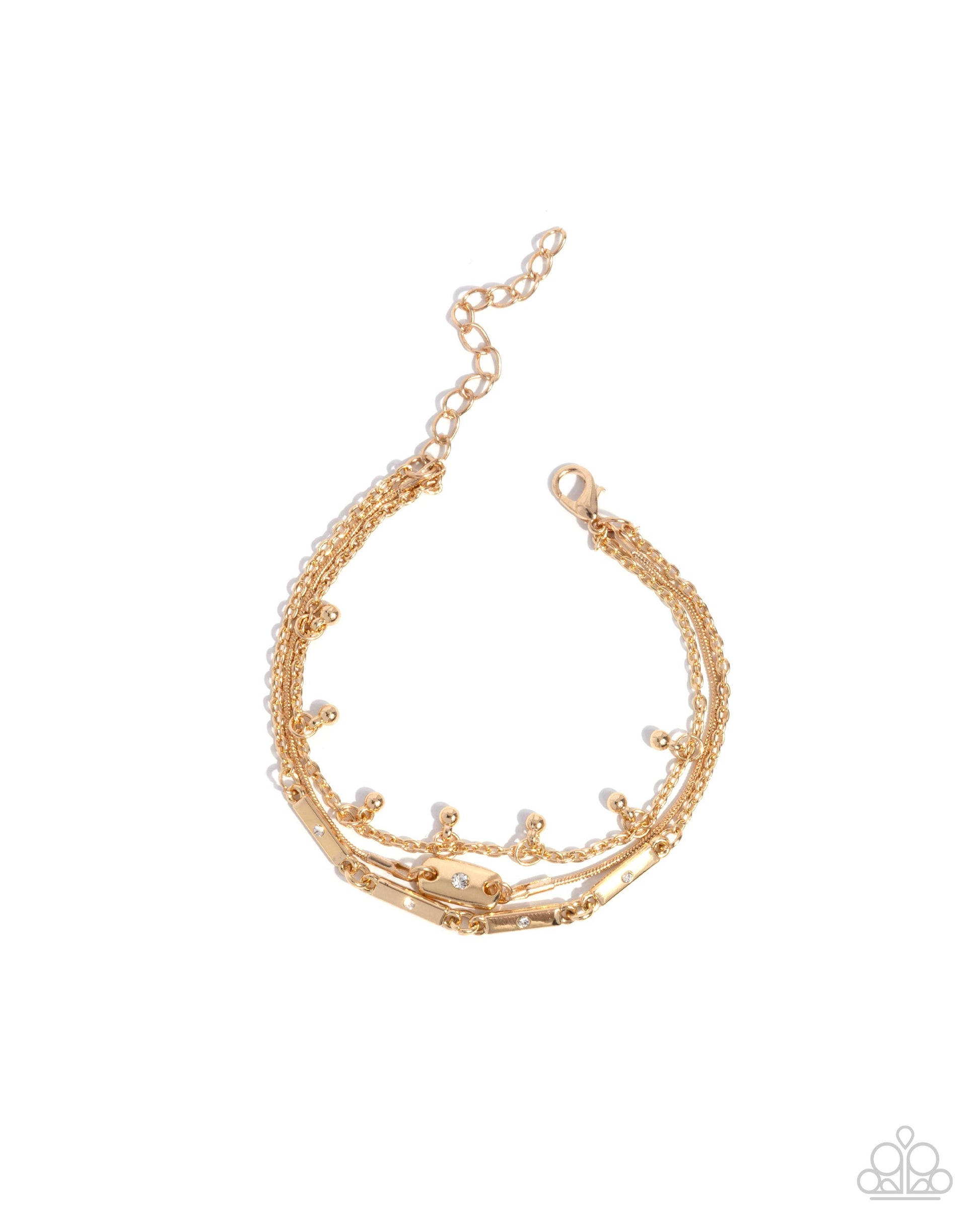 Radiant Recognition - gold - Paparazzi bracelet