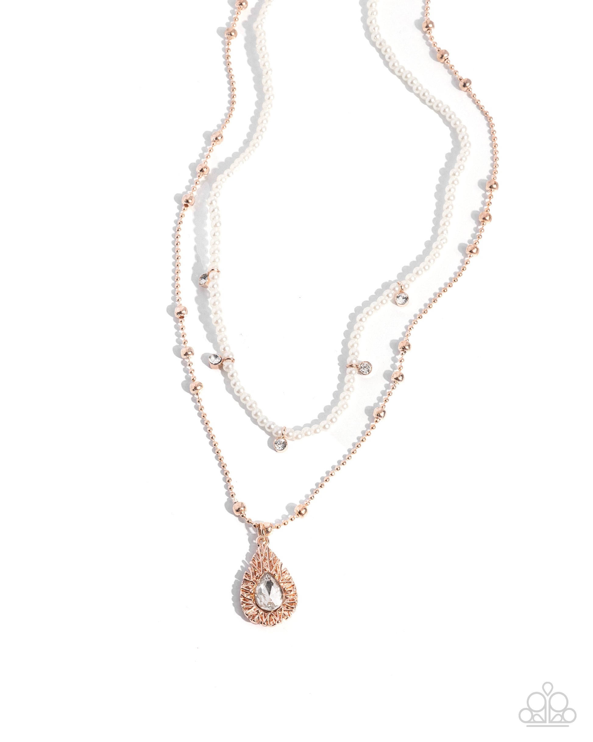 Radiant Reminder - rose gold - Paparazzi necklace