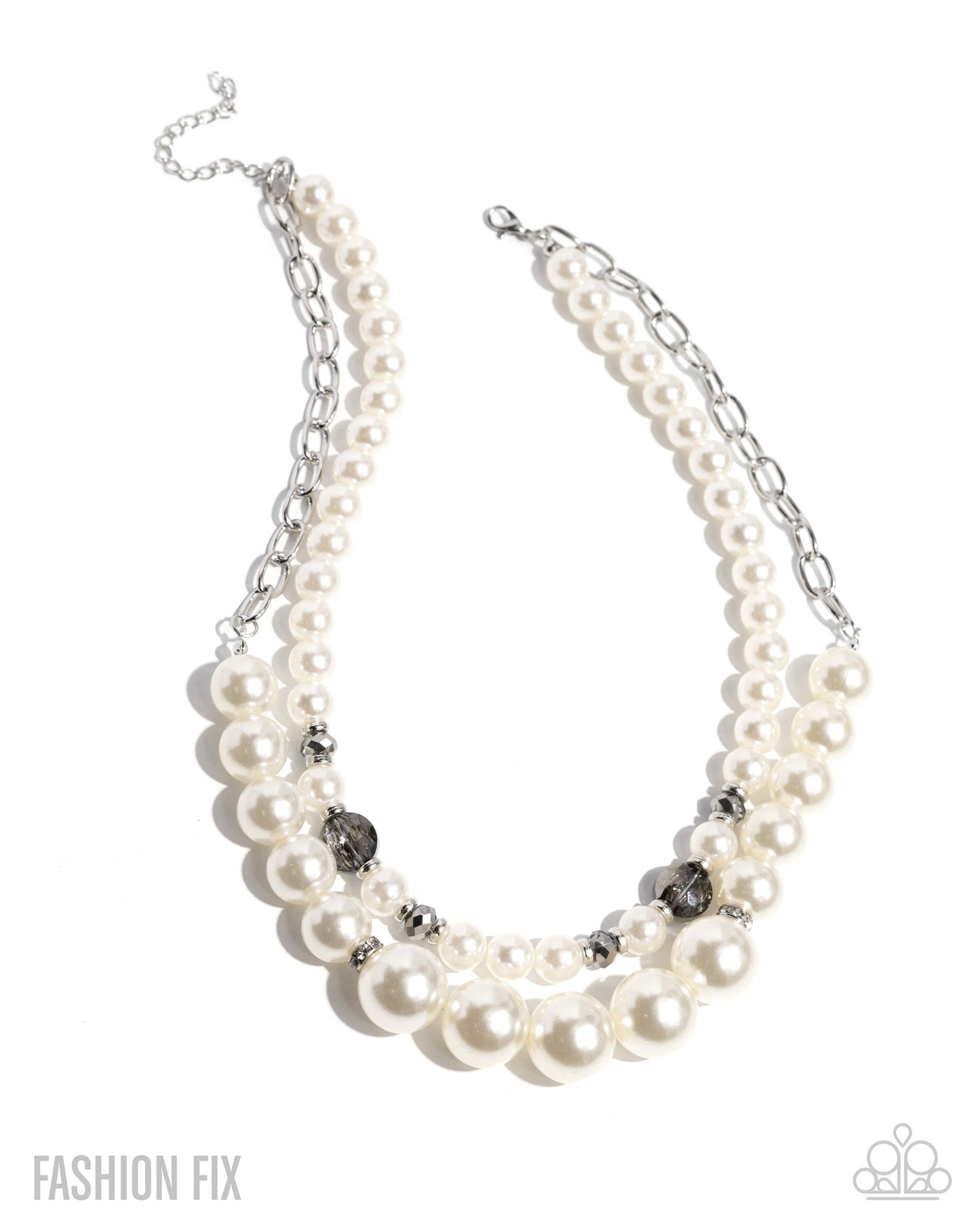 Radiant Repetition - white - Paparazzi necklace