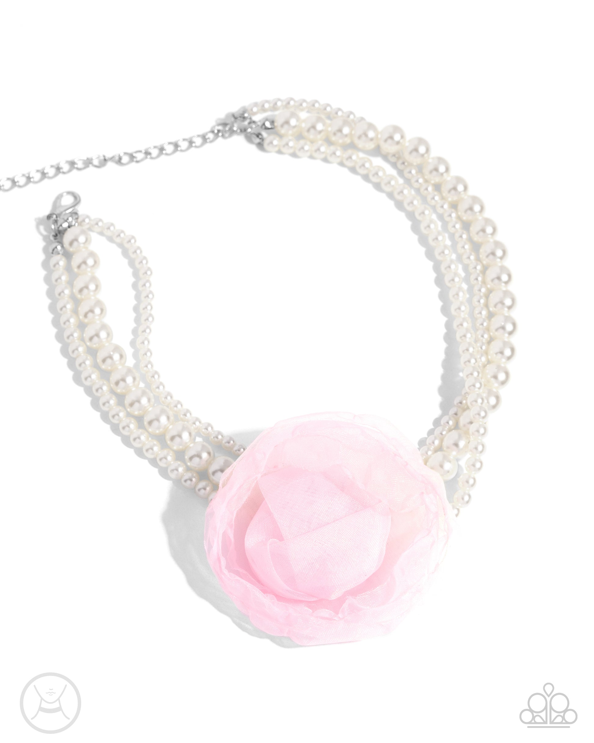 Radiant Rosette - pink - Paparazzi necklace