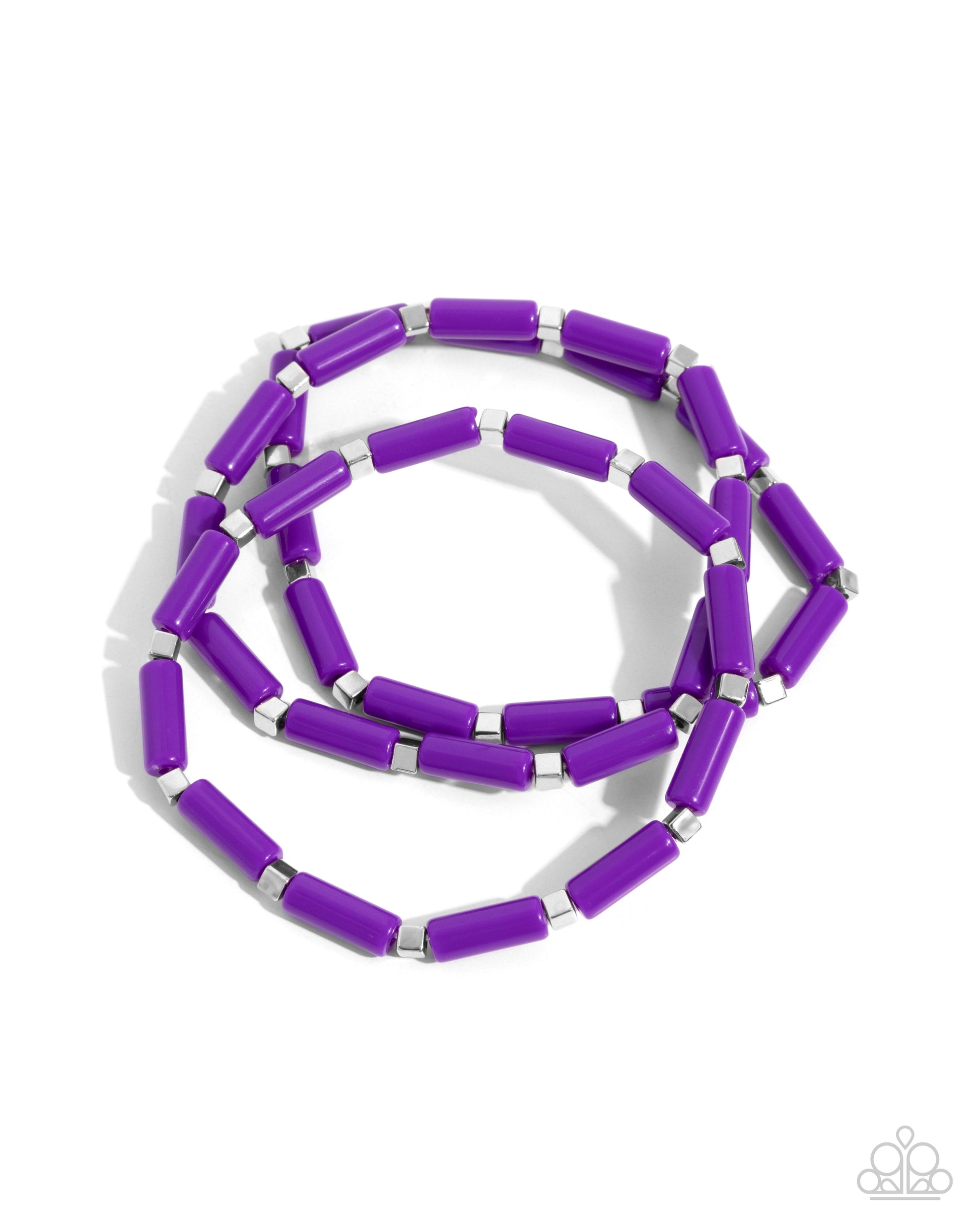 Radiantly Retro - purple - Paparazzi bracelet