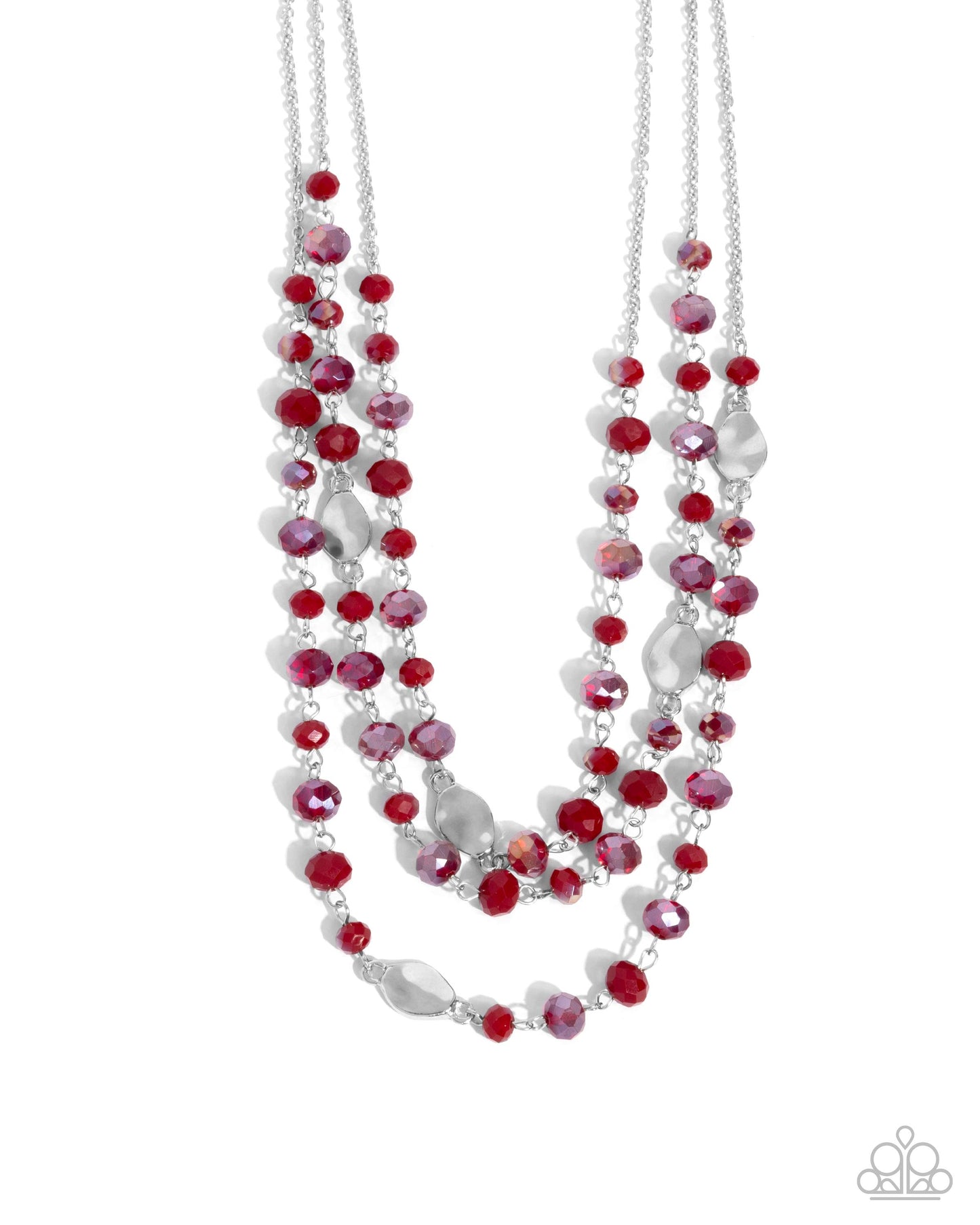 Radiantly Rich - red - Paparazzi necklace