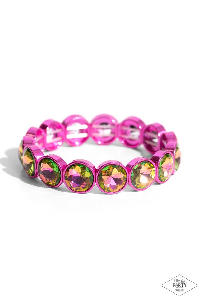 Radiant on Repeat - pink - Paparazzi bracelet