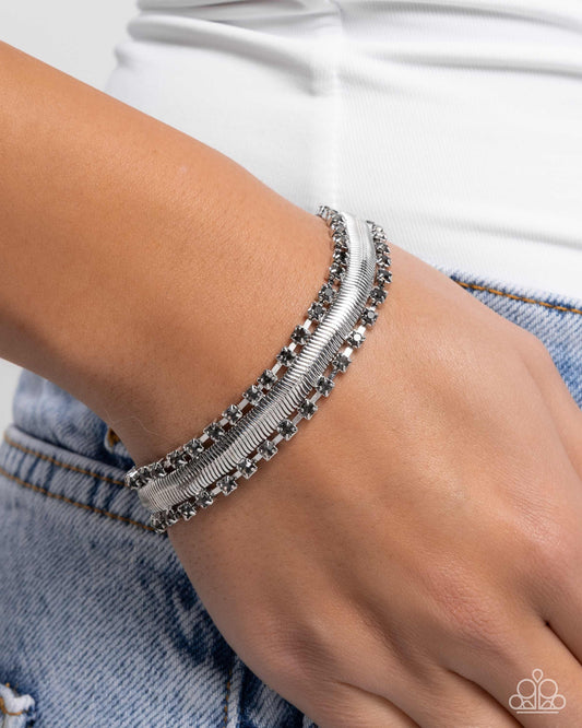 Radical Resolution - silver - Paparazzi bracelet