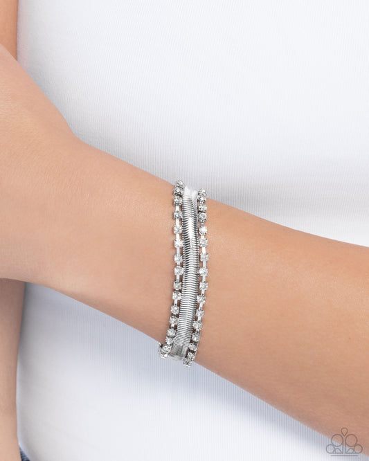 Radical Resolution - white - Paparazzi bracelet