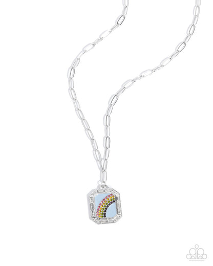 Rainbow Reputation - blue - Paparazzi necklace