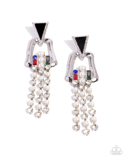 Ravishing Reputation - black - Paparazzi earrings