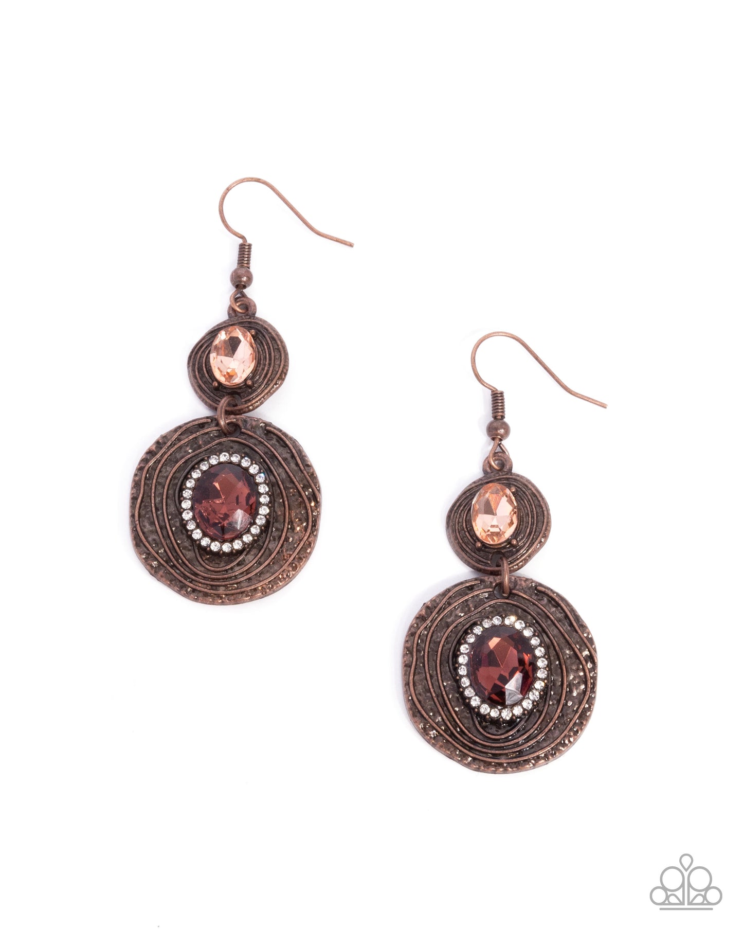 Ravishing Rings - copper - Paparazzi earrings