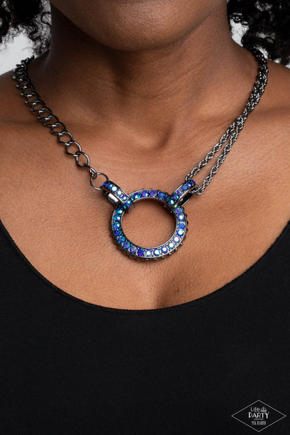 Razzle Dazzle - blue - Paparazzi necklace