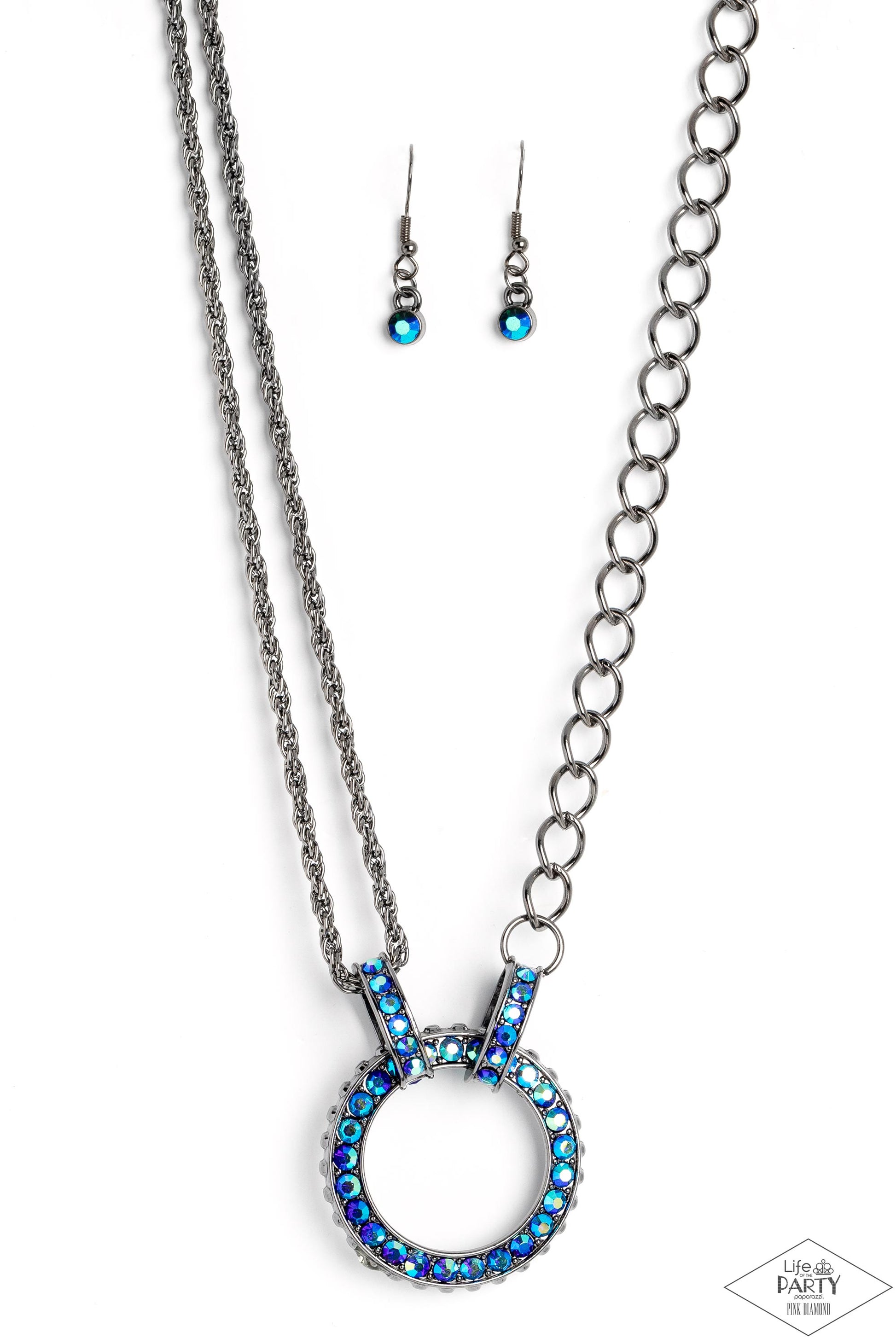 Razzle Dazzle - blue - Paparazzi necklace