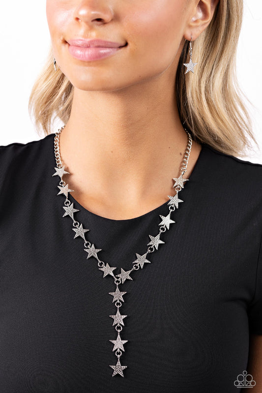 Reach for the Stars - silver - Paparazzi necklace