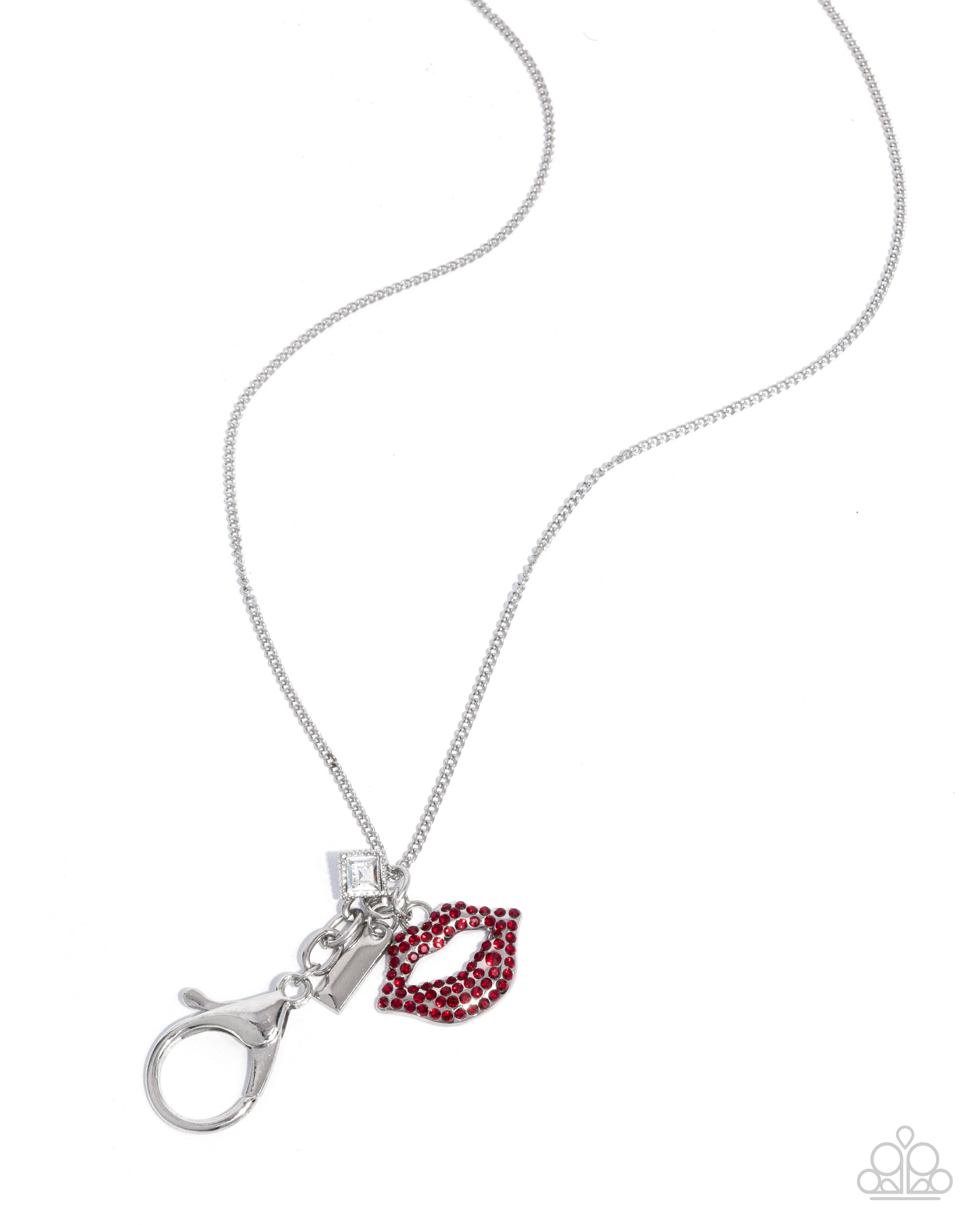 Read My Lips! - red - Paparazzi LANYARD necklace