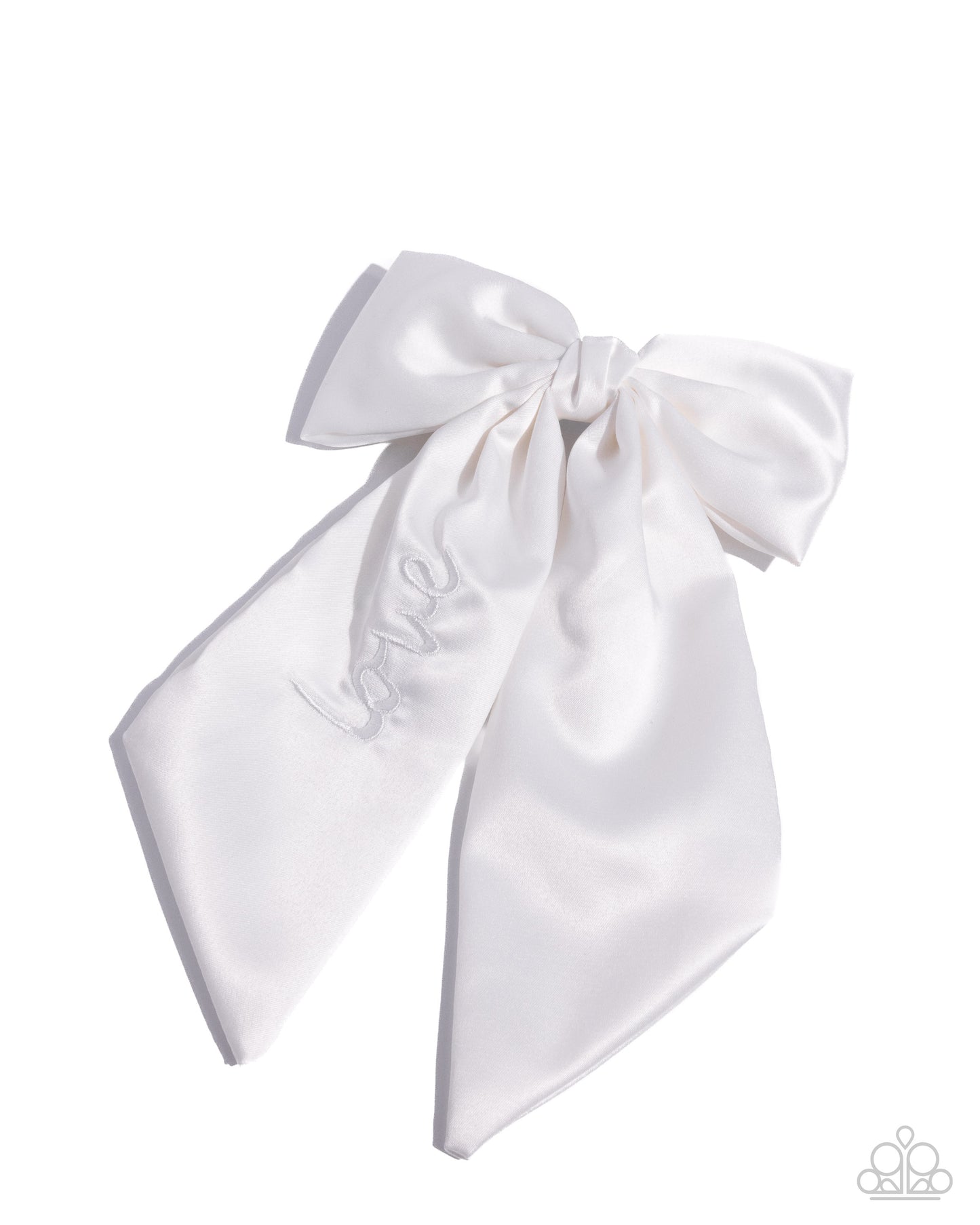Ready, Set, BOW! - white - Paparazzi hair clip