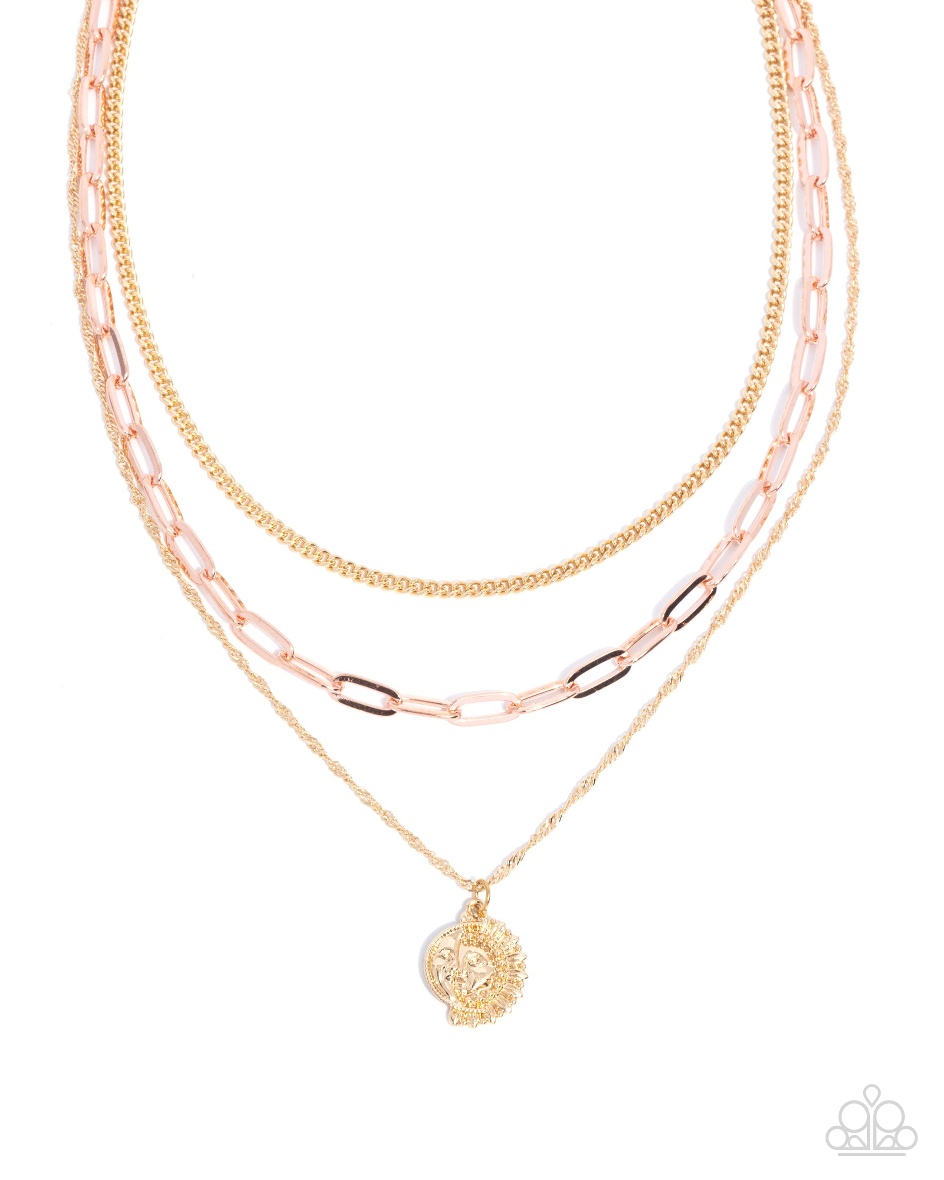 Ready for Fame - gold - Paparazzi necklace