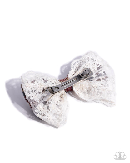 Ready to BOW? - red - Paparazzi hair clip