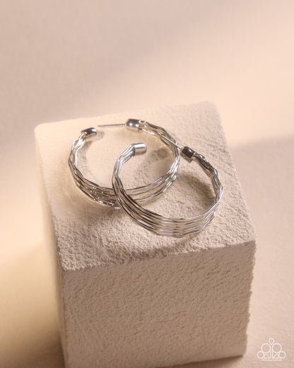 Real Radiance - silver - Paparazzi earrings