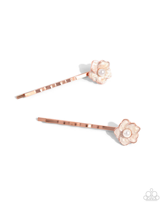 ​Really GROWING Places - copper - Paparazzi hair clip