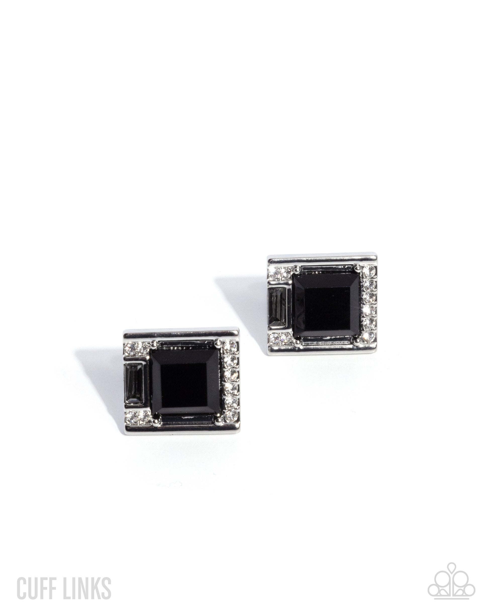 Reasonable Radiance - black - Paparazzi cufflinks