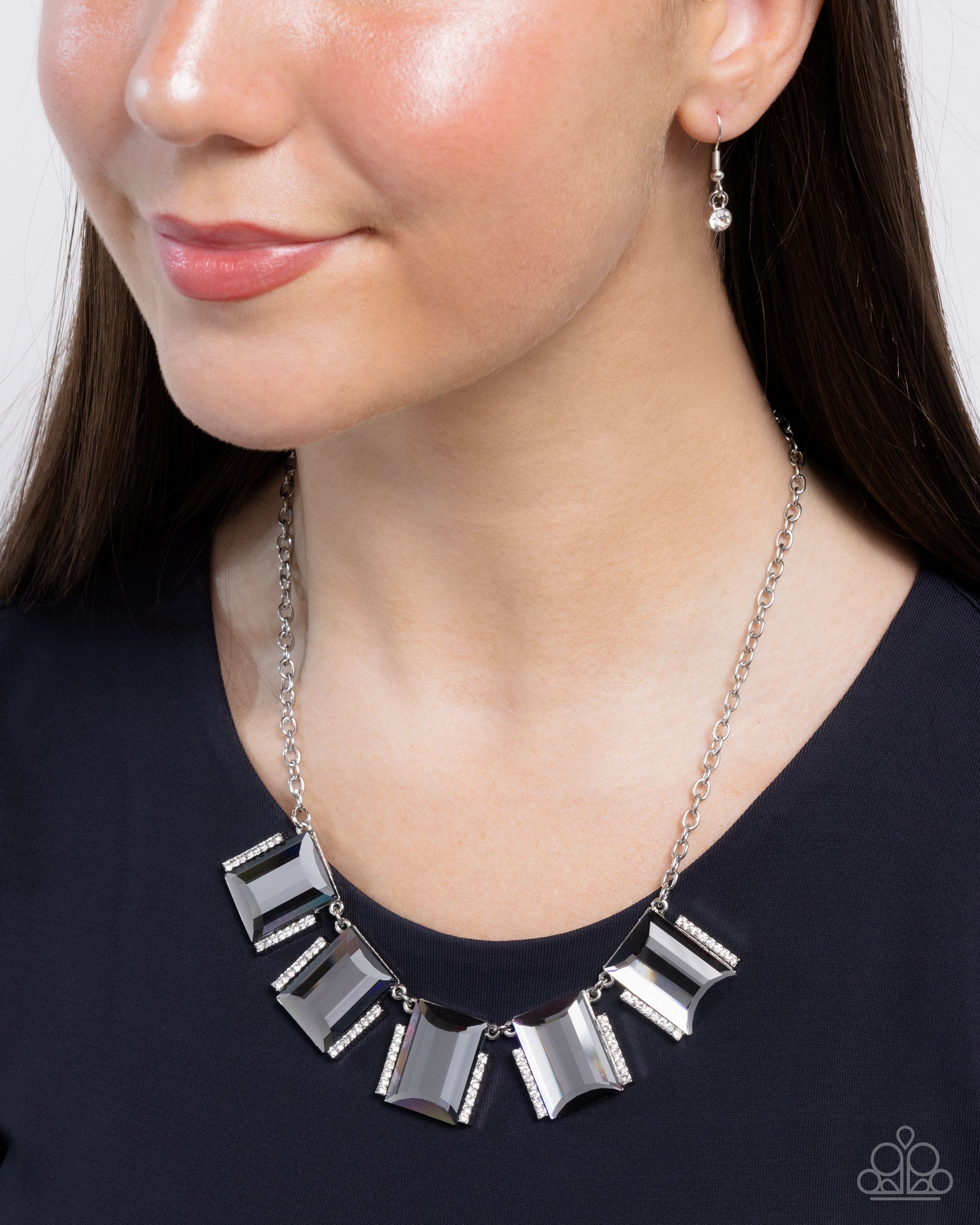 Rebel Racket - silver - Paparazzi necklace