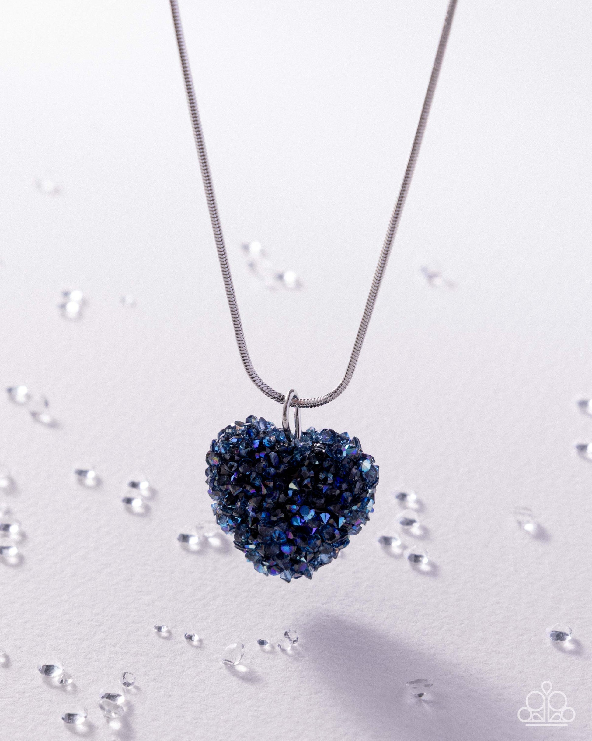 Rebellious Romance - blue - Paparazzi necklace