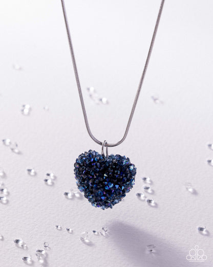 Rebellious Romance - blue - Paparazzi necklace