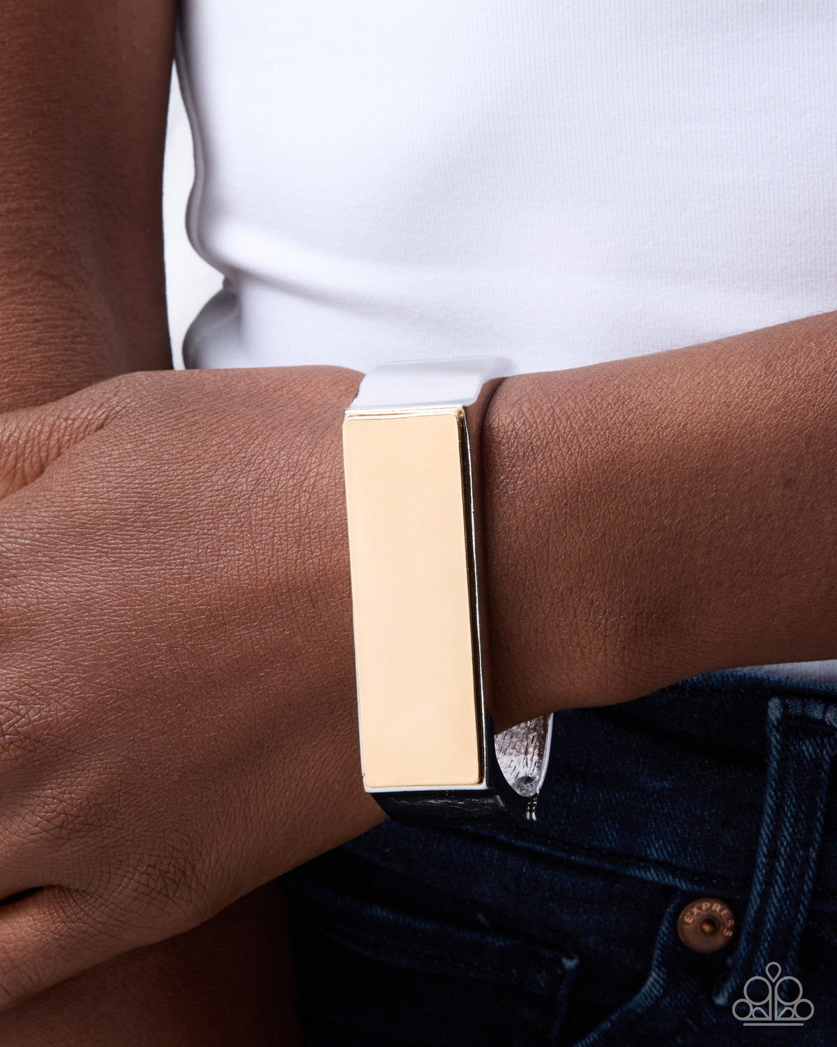 Rectangular Ruling - silver - Paparazzi bracelet