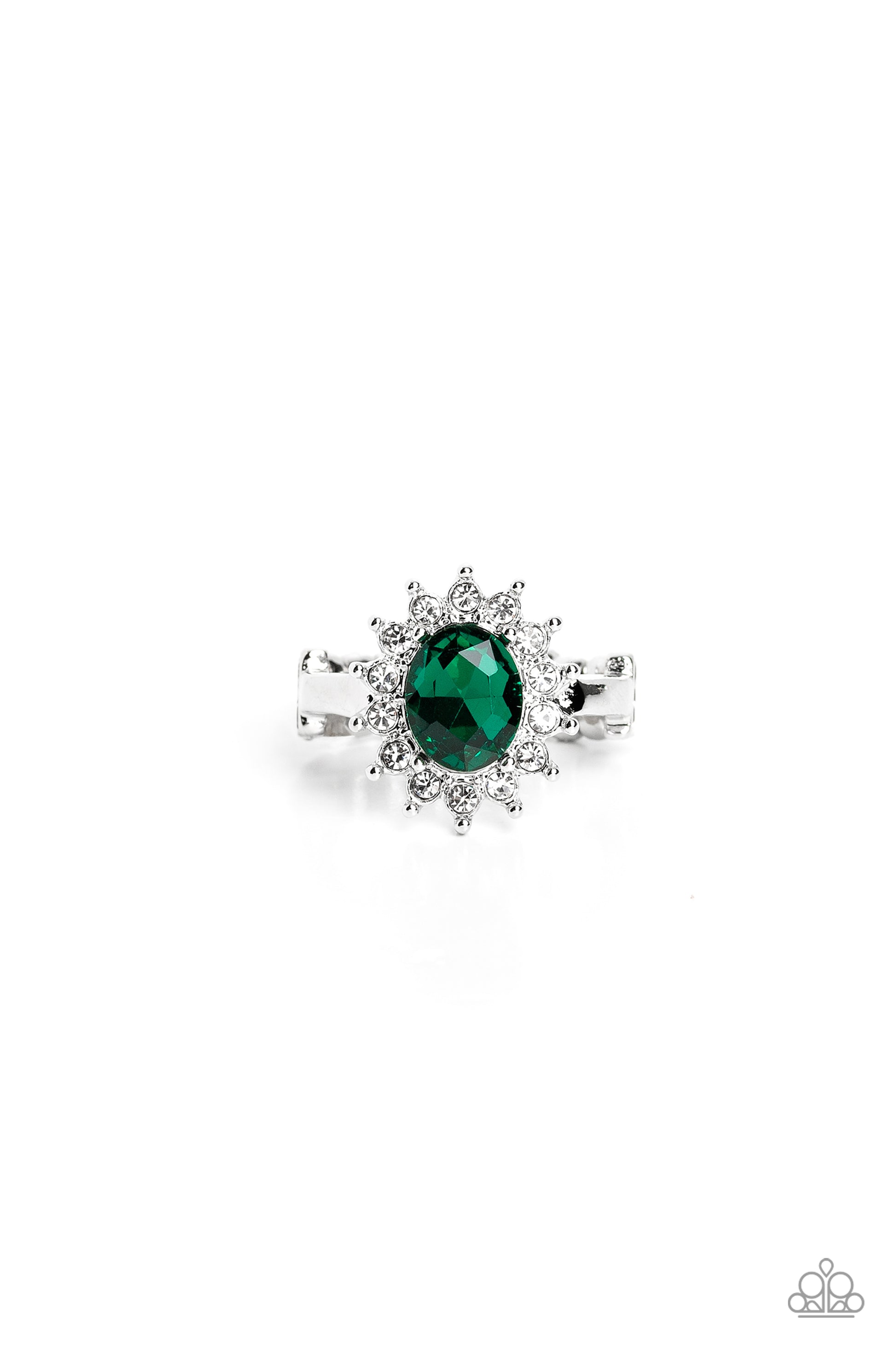 Red Carpet Reveal - green - Paparazzi ring