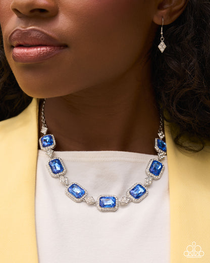 Redefined Radiance - blue - Paparazzi necklace