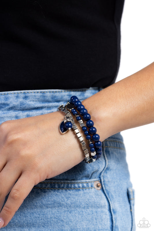 Redefined Romance - blue - Paparazzi bracelet