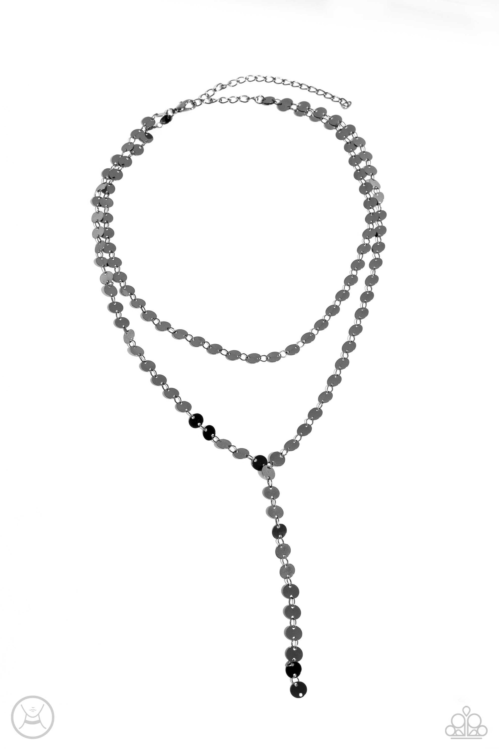 Reeling in Radiance - black - Paparazzi necklace