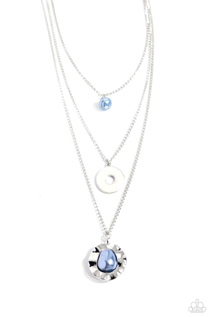 Refined Reaction - blue - Paparazzi necklace