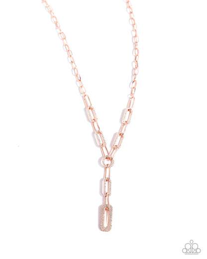 Refined Rebel - copper - Paparazzi necklace