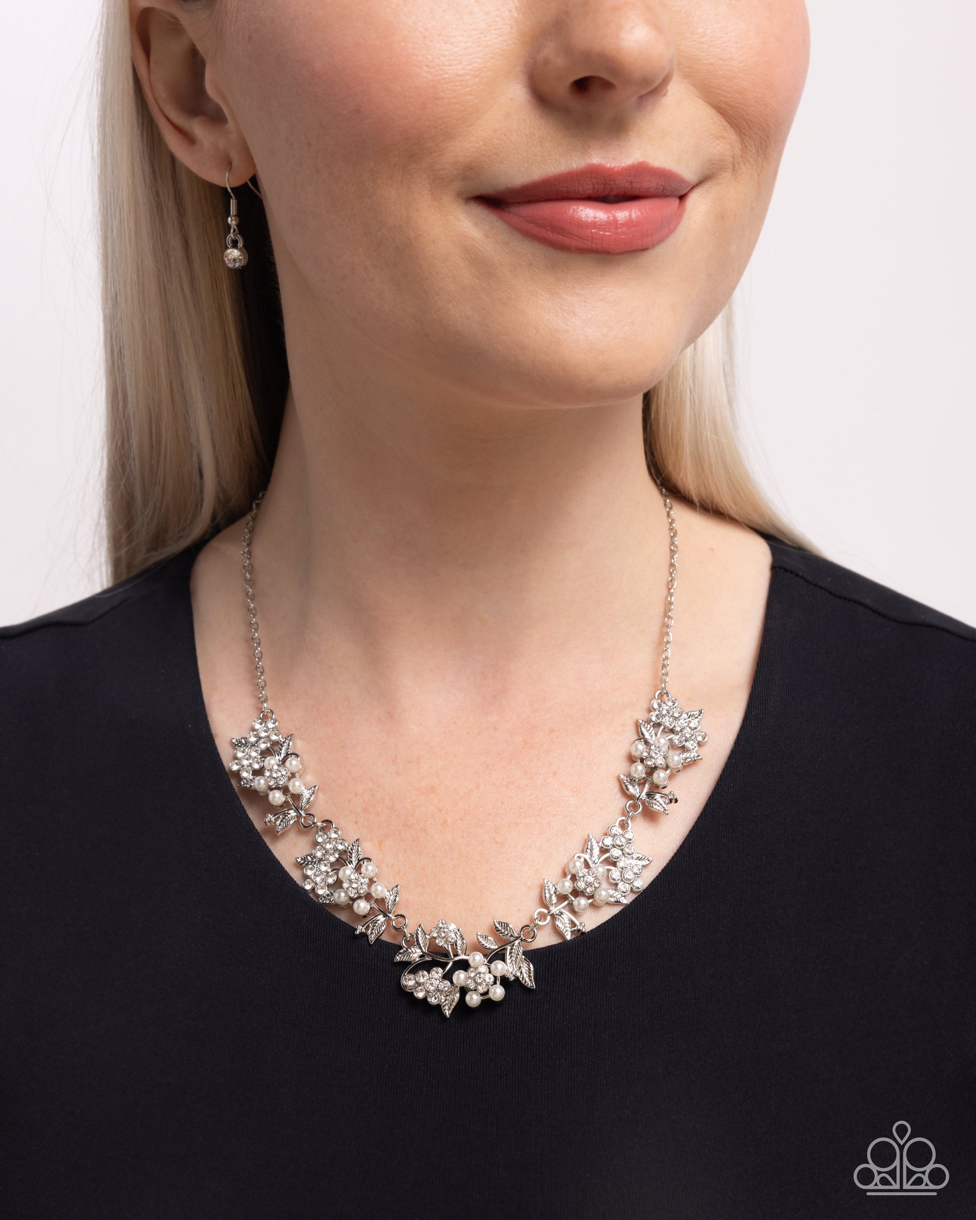 Refined Rule - white - Paparazzi necklace