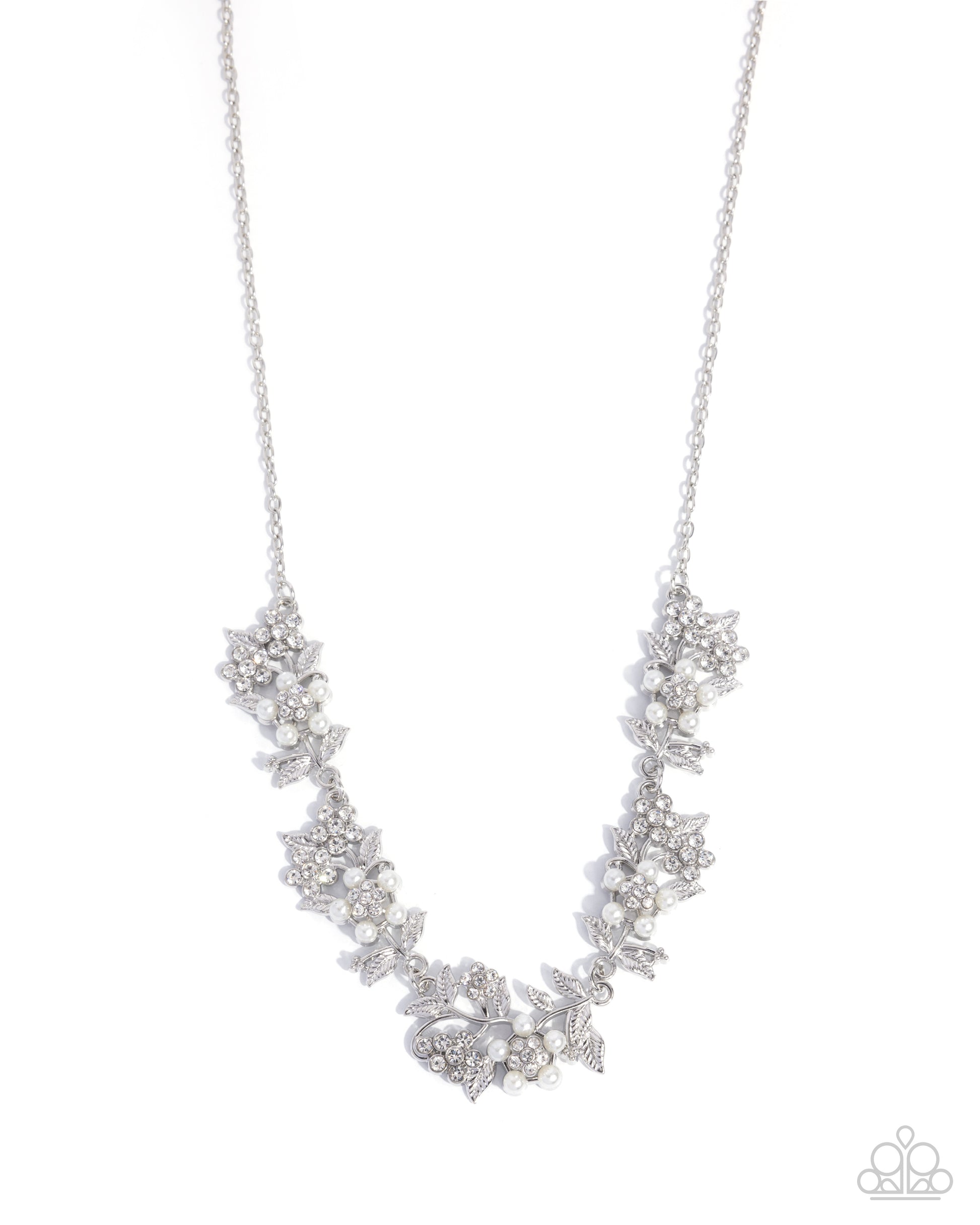 Refined Rule - white - Paparazzi necklace
