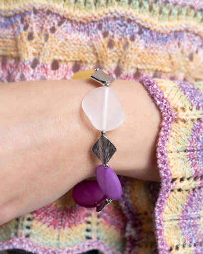 Reflective Ratio - purple - Paparazzi bracelet