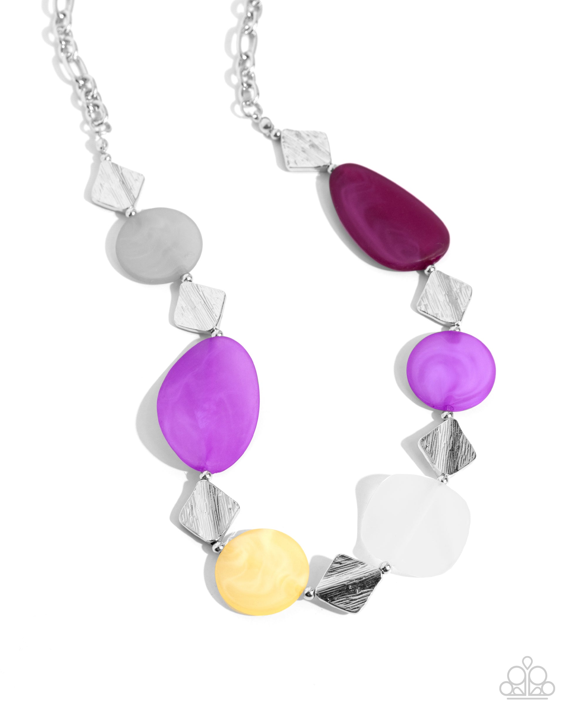 Reflective Redux - purple - Paparazzi necklace