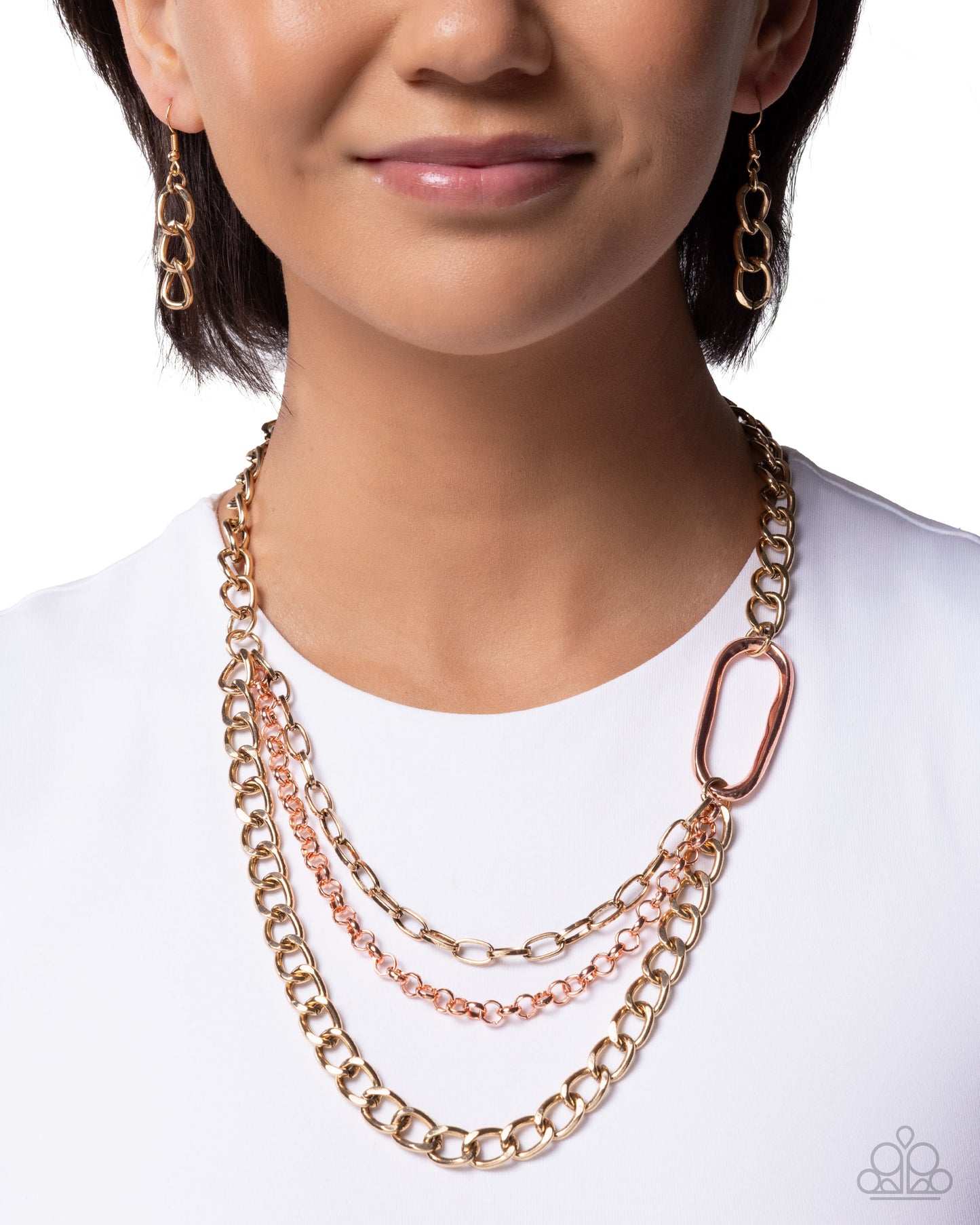 Reflective Renegade - multi - Paparazzi necklace
