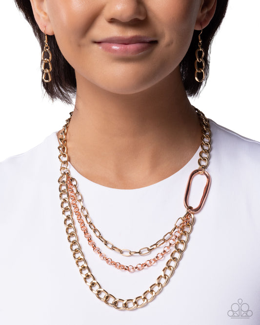 Reflective Renegade - multi - Paparazzi necklace