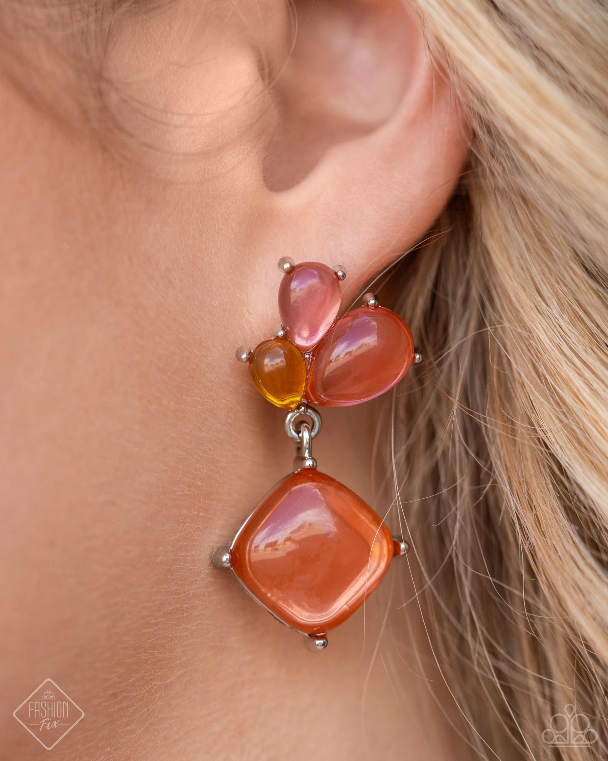 Reflective Review - multi - Paparazzi earrings