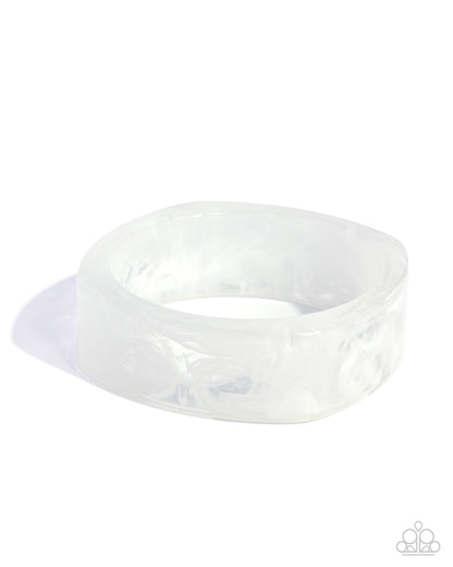 Reflective Runway - white - Paparazzi bracelet