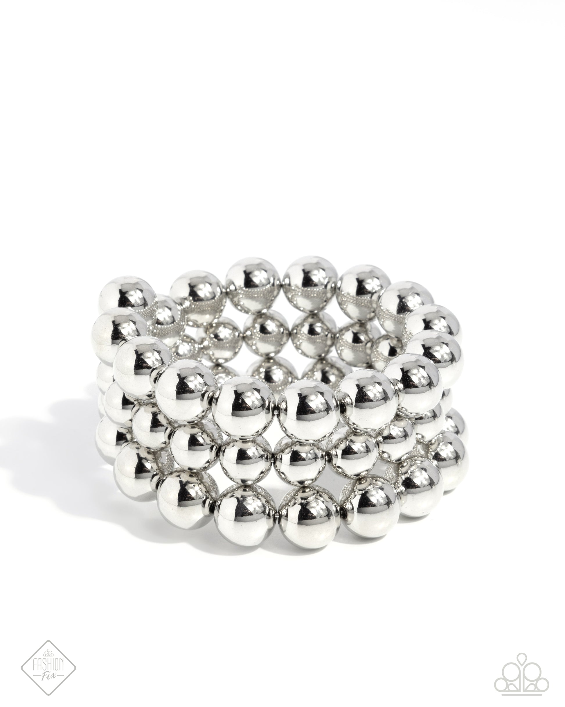 Refreshing Raindrops - silver - Paparazzi bracelet