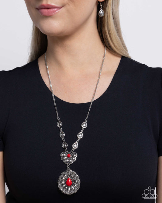 Refreshing Reality - red - Paparazzi necklace