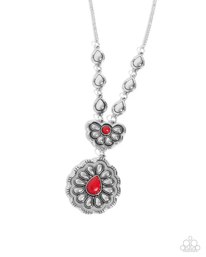 Refreshing Reality - red - Paparazzi necklace