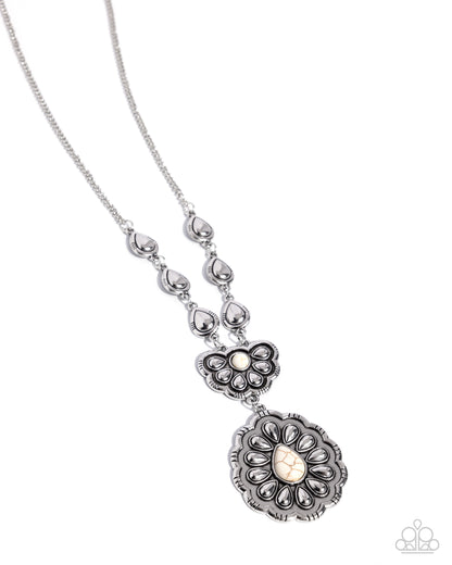 Refreshing Reality - white - Paparazzi necklace