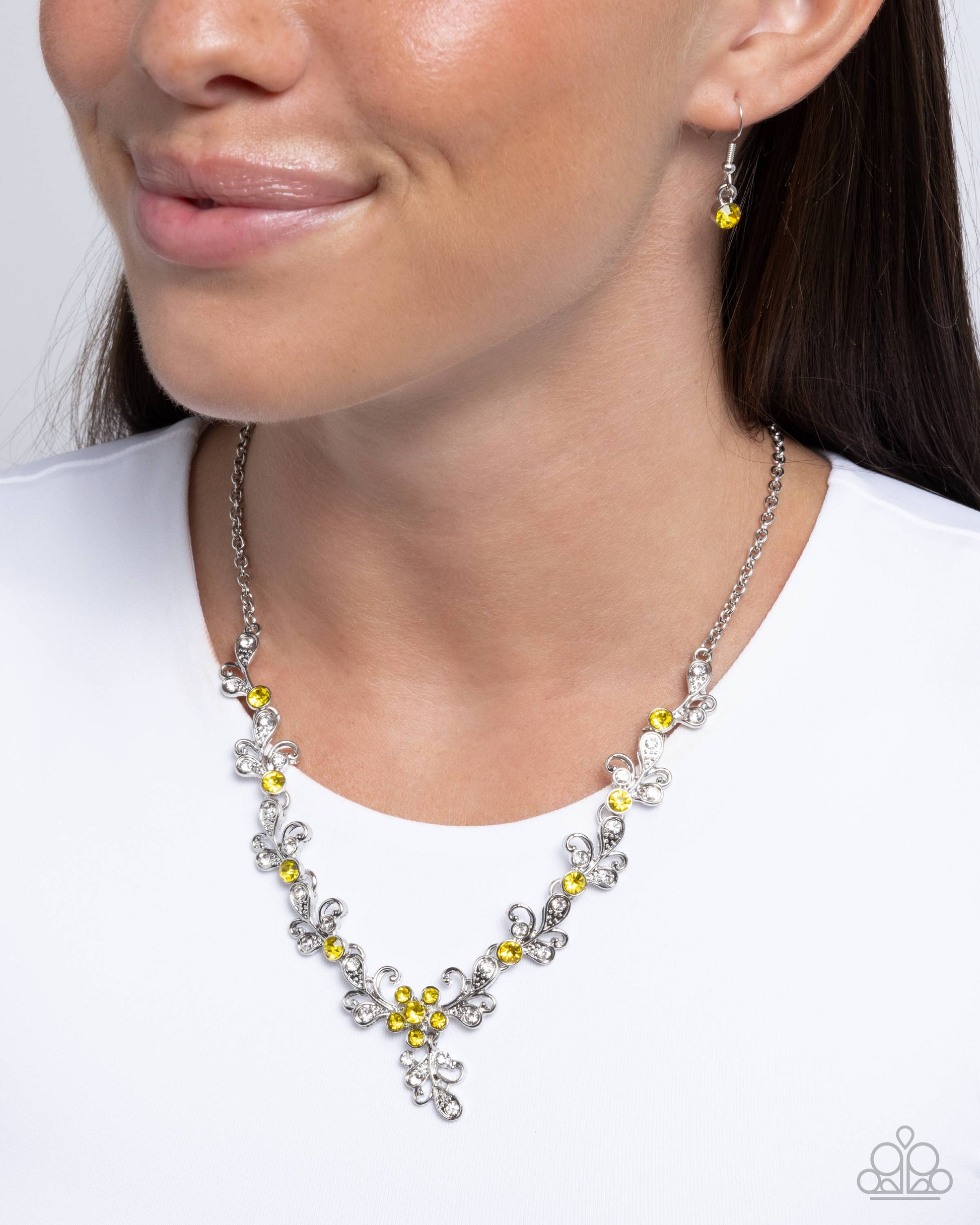 Refreshing Refinement - yellow - Paparazzi necklace