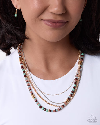 Refreshing Reveal - green - Paparazzi necklace