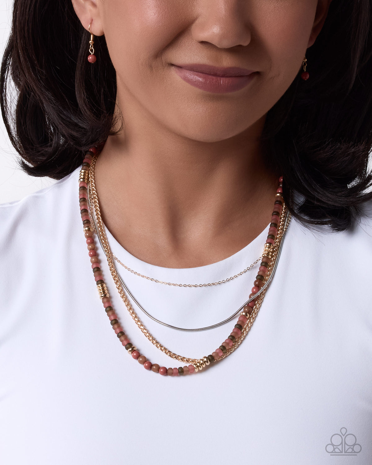 Refreshing Reveal - pink - Paparazzi necklace