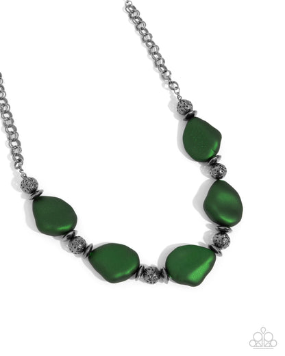 Refulgent Reformation - green - Paparazzi necklace