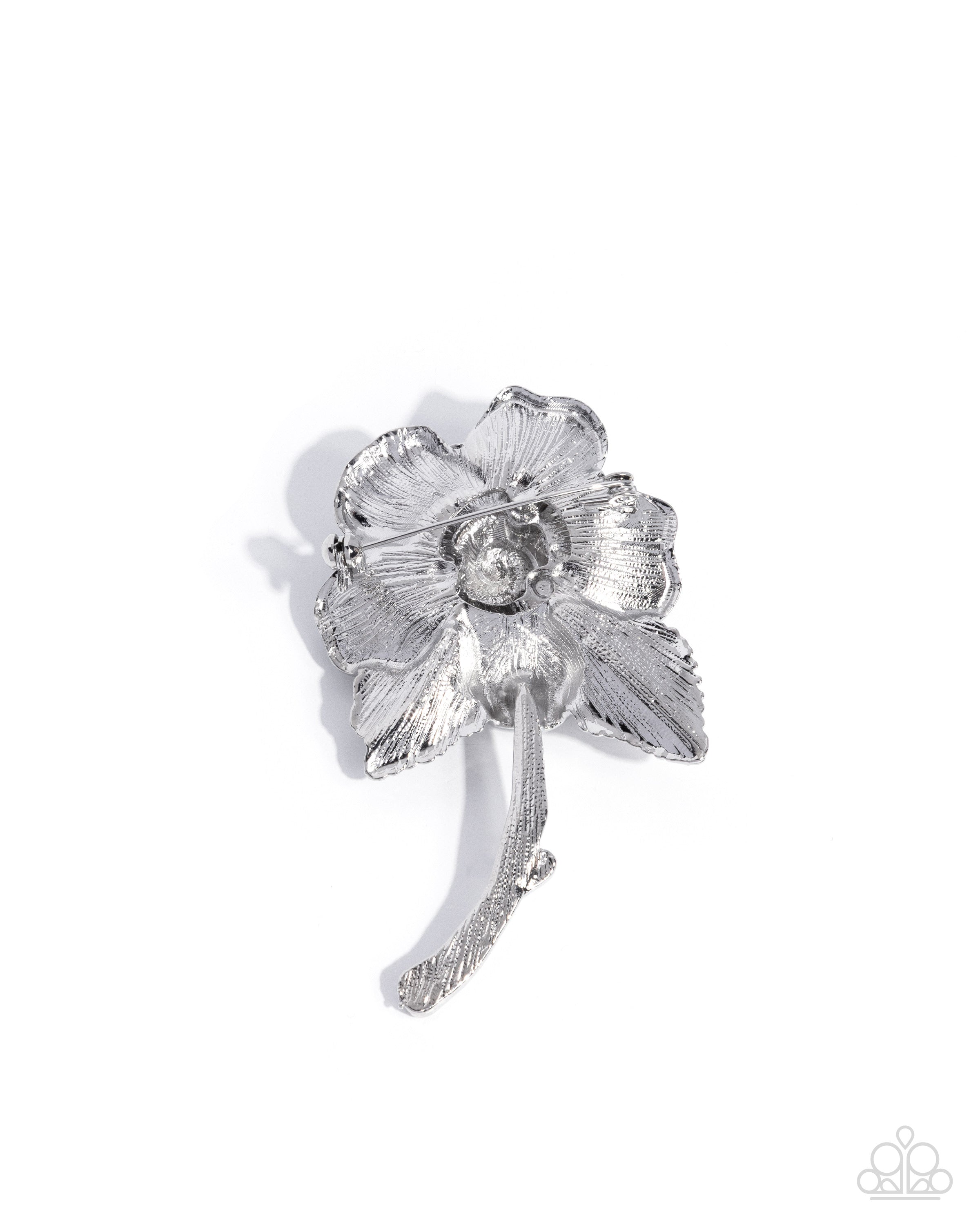 Silver 925 Rose Flower Design ブローチ Silver 925 Rose Flower Design ブローチ Silver 925 Rose Flower